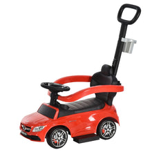 Load image into Gallery viewer, Toddlers Licensed Mercedes-Benz Ride On Stroller Red