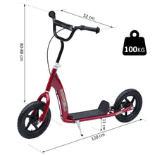 Load image into Gallery viewer, 12" Tyres Scooter-Red