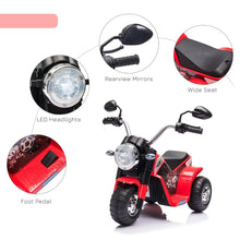 Load image into Gallery viewer, Kids 6V Electric Motorcycle Ride-On Toy Battery 18 - 36 Months Red