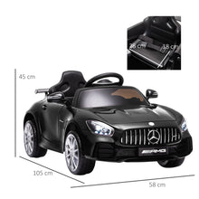 Load image into Gallery viewer, Benz GTR 12V Kids Electric Ride On Car - Black