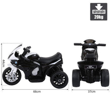 Load image into Gallery viewer, Electric Kids Ride on BMW Motorbike 6 V-Black
