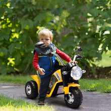 Load image into Gallery viewer, Kids 6V Electric Motorcycle Ride-On Toy Battery 18 - 36 Months Yellow