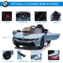 Load image into Gallery viewer, Kids 6V Battery Licensed BMW Ride On Car Blue