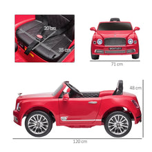 Load image into Gallery viewer, Kids Electric Ride On Car with Parent Remote, 12V Battery Powered Toy Car with Music Horn Lights MP3 Suspension Wheels for 37-72 Months - Red