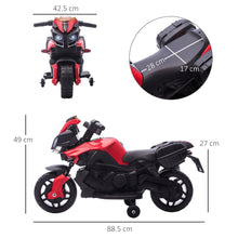 Load image into Gallery viewer, Kids 6V Electric Pedal Motorcycle Ride-On Toy Battery 18 - 48 months Red