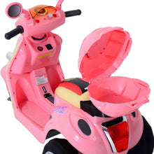 Load image into Gallery viewer, Electric Ride-On Motorbike w/ Lights Pink