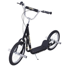 Load image into Gallery viewer, 16" Tyre Steel Push Scooter Black