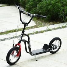 Load image into Gallery viewer, Kids Steel Height Adjustable Kick Scooter Black/Red