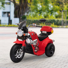 Load image into Gallery viewer, Kids 6V Battery PP Motorcycle Ride On Trike Red