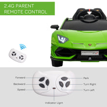 Load image into Gallery viewer, Lamborghini SVJ 12V Electric Ride on Car - Green
