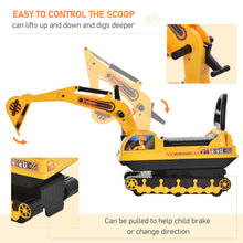 Load image into Gallery viewer, Ride On Excavator Toy Tractors Digger Movable Walker Construction Truck
