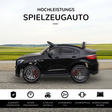 Load image into Gallery viewer, Mercedes-Benz AMG GLA45 licensed electric car with remote control 2 x 35W engines MP3 seat belt 3–8 years Black