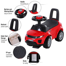 Load image into Gallery viewer, Toddler 3-in-1 Ride-On Car Kids Car Walker Stroller Push-Along with Horn Wheel & Under Seat Storage Red