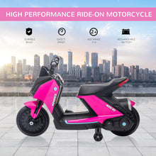 Load image into Gallery viewer, Kids Electric Motorcycle Ride-On Toy 6V Battery Powered for 2-4 Years Old Pink