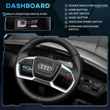 Load image into Gallery viewer, Electric  Audi E-tron Ride-On Sports Car, 12V Two Motors Battery Powered Toy w/ Remote Control, Lights, Music, Horn - Black