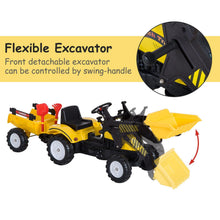 Load image into Gallery viewer, Kids Pedal Go Kart Excavator-Yellow