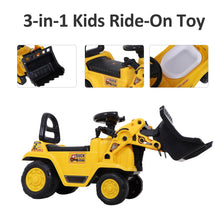 Load image into Gallery viewer, Ride-On Bulldozer Digger Tractor Pulling Cart Pretend Play Construction Truck
