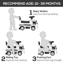Load image into Gallery viewer, 3-in-1 Ride On Car Kids Mercedes Truck Storage Handle for 12 - 36 Months White