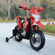 Load image into Gallery viewer, Childrens Motorbike Ride On Electric 6V Battery -Wheel in Red