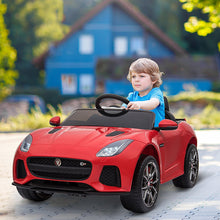 Load image into Gallery viewer, Jaguar F-type Licensed 6V Rechargeable Battery Ride On Car - RED