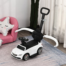 Load image into Gallery viewer, Toddlers Licensed Mercedes-Benz Ride On Stroller White