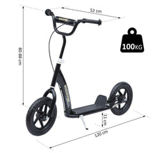Load image into Gallery viewer, 12" Tyres Scooter-Black