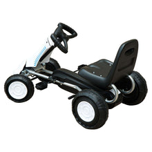 Load image into Gallery viewer, Pedal Go Kart W/Rubber Wheels-White/Black