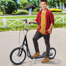 Load image into Gallery viewer, Adult Teen Push Scooter Kids Bike Bicycle Ride On Alloy Wheel Pneumatic 12" Tyres-Black