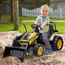 Load image into Gallery viewer, Kids Digger Ride On Excavator 6V Battery Tractor Music Headlight Yellow