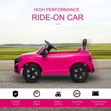 Load image into Gallery viewer, Audi RS Q8 6V Kids Electric Ride on Cars with Remote USB MP3 Bluetooth Pink