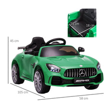 Load image into Gallery viewer, Benz GTR 12V Kids Electric Ride On Car - Green