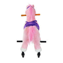 Load image into Gallery viewer, Rocking Horse with Rolling Wheels & Sound-Pink