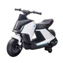 Load image into Gallery viewer, Kids Electric Motorcycle Ride-On Toy 6V Battery Powered for 2-4 Years Old white