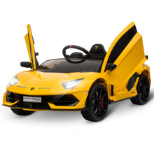 Load image into Gallery viewer, Lamborghini SVJ 12V Electric Ride on Car - Yellow