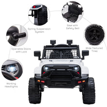 Load image into Gallery viewer, 12V Kids Electric Ride On Car Truck  - White