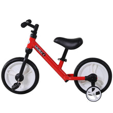 Load image into Gallery viewer, Toddlers Removable Stabiliser Balance Bike -  Red