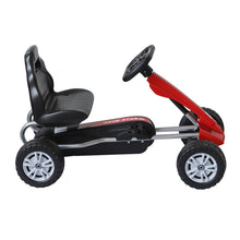 Load image into Gallery viewer, Kids Pedal Go-Kart, 80Lx49Wx50H cm-Black/Red