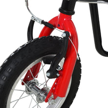 Load image into Gallery viewer, Kids Steel Height Adjustable Kick Scooter Black/Red