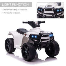 Load image into Gallery viewer, ATV 6 V Kids Ride on Cars Electric for 18-36 months White+Black