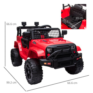 12V Kids Electric Ride On Car Truck - RED