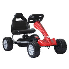 Load image into Gallery viewer, Kids Pedal Go-Kart, 80Lx49Wx50H cm-Black/Red