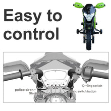 Load image into Gallery viewer, Childrens Motorbike Ride On Car Electric 6V Battery Kids Toy 4-Wheel in Green
