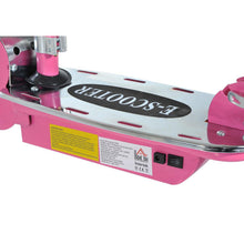 Load image into Gallery viewer, Teens Foldable Electric Scooter, 12V 120W w/Brake Kickstand-Pink