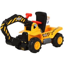 Load image into Gallery viewer, Kids 4-in-1 HDPE Excavator Ride On Truck Yellow/Black