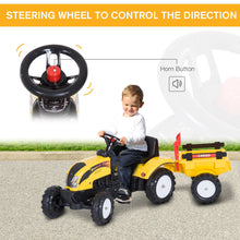 Load image into Gallery viewer, Kids Pedal Go-Kart Ride-On Tractor with Rake on Four Wheels