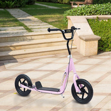 Load image into Gallery viewer, 12" Tyres Teen Push Stunt Bicycle Ride On Scooter-Pink