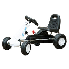Load image into Gallery viewer, Pedal Go Kart W/Rubber Wheels-White/Black