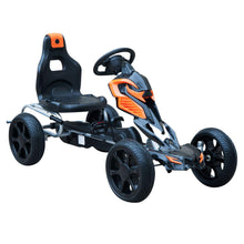 Load image into Gallery viewer, Kids Ride On Pedal Go Kart -Orange/Black