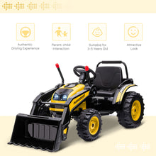 Load image into Gallery viewer, Kids Digger Ride On Excavator 6V Battery Tractor Music Headlight Yellow
