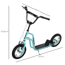 Load image into Gallery viewer, Kids Steel Height Adjustable Kick Scooter Blue/Black
